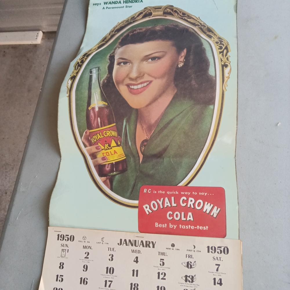 Royal Crown Cola Vintage Poster in Green